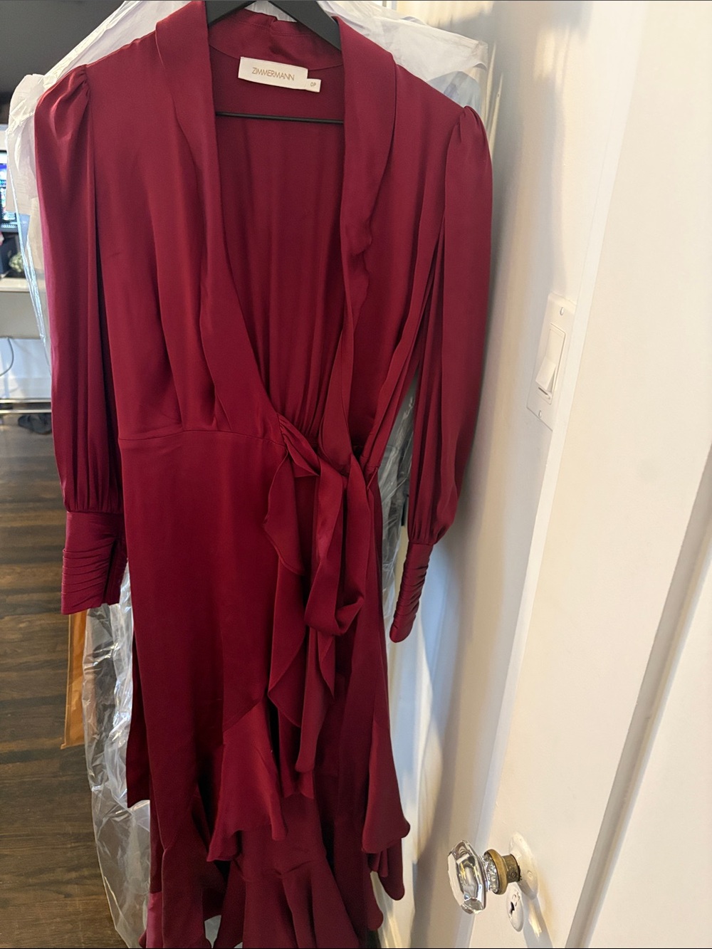 Zimmermann Deep Wine Red Blouse - Picture 3 of 6